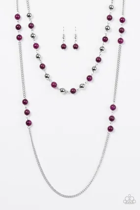 Prismatic Sunsets Purple-Necklace