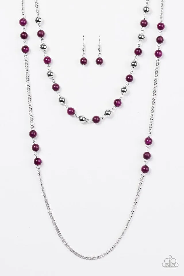 Prismatic Sunsets Purple-Necklace