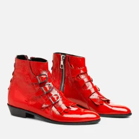 RED PATENT JETT CLASSIC