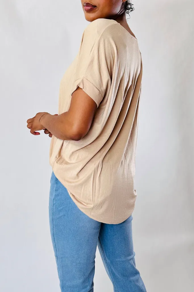 Relaxed Draped Blouse