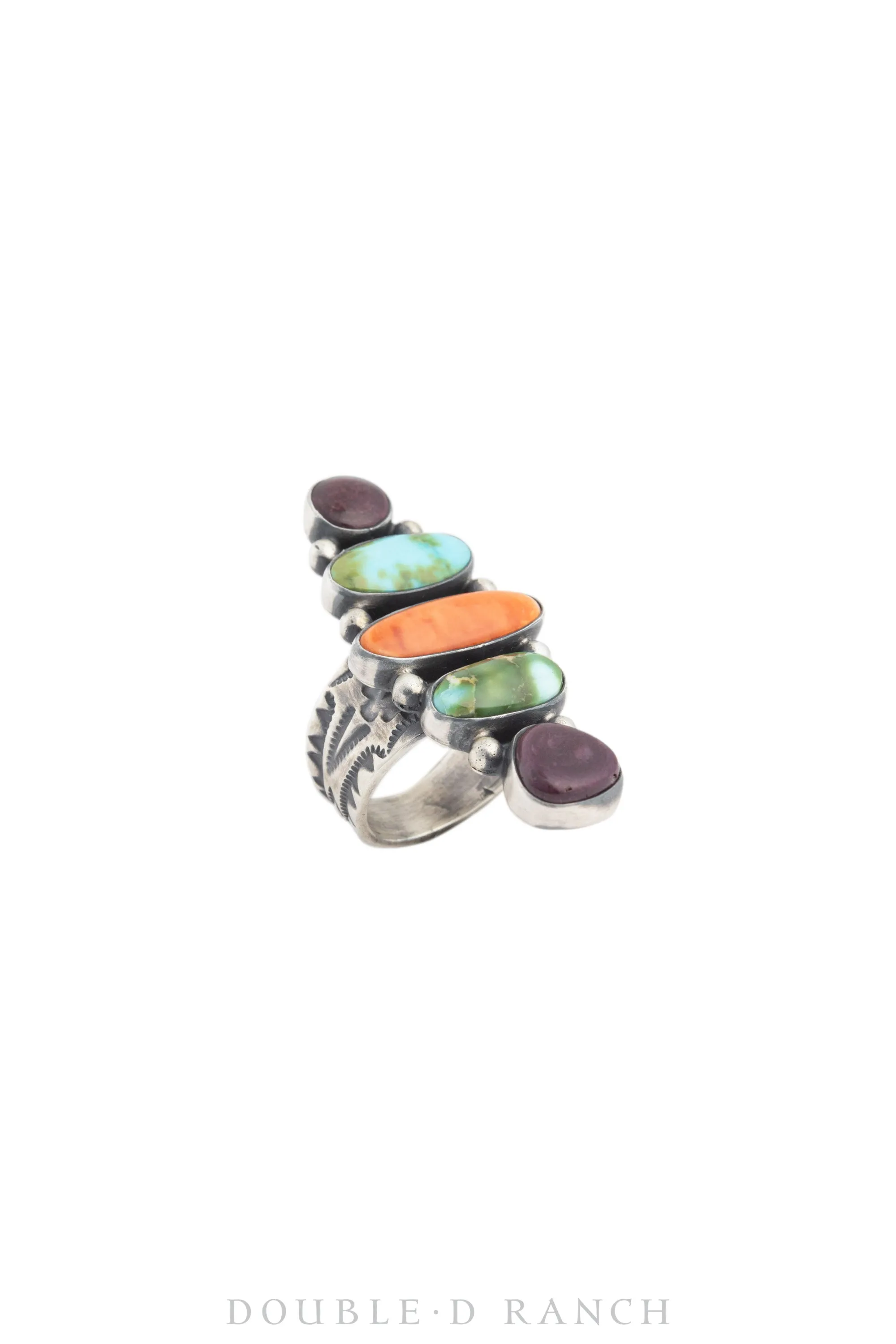 Ring, Statement, Mixed Stones, Hallmark, Adjustable, Contemporary, 1440