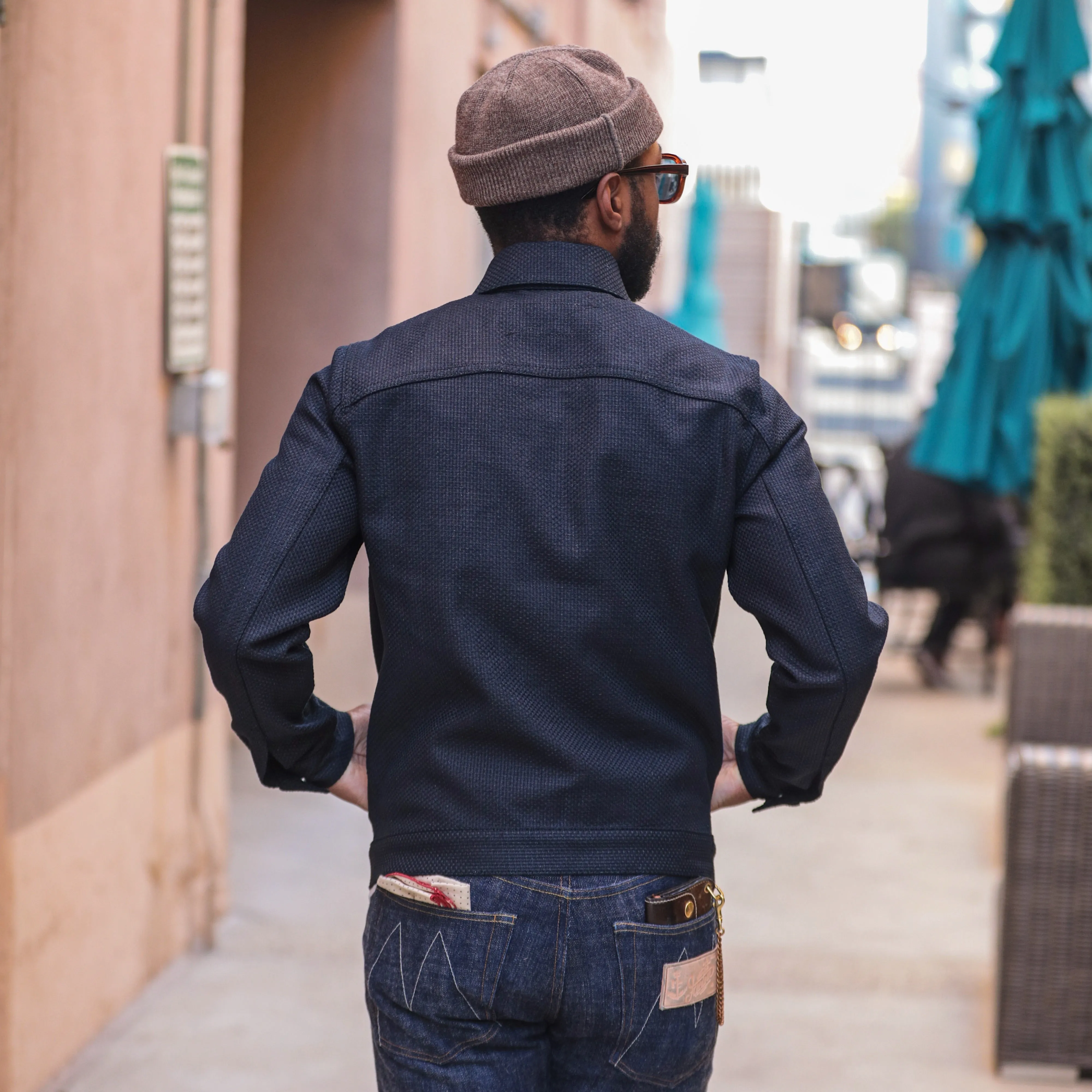 Rogue Territory Cruiser Jacket Indigo Sashiko