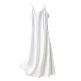 Satin Women Slip Long Dress Sexy V-Neck Sleeveless Backless Female Maxi Dresses Spring New Elegant Loose Lady Robes