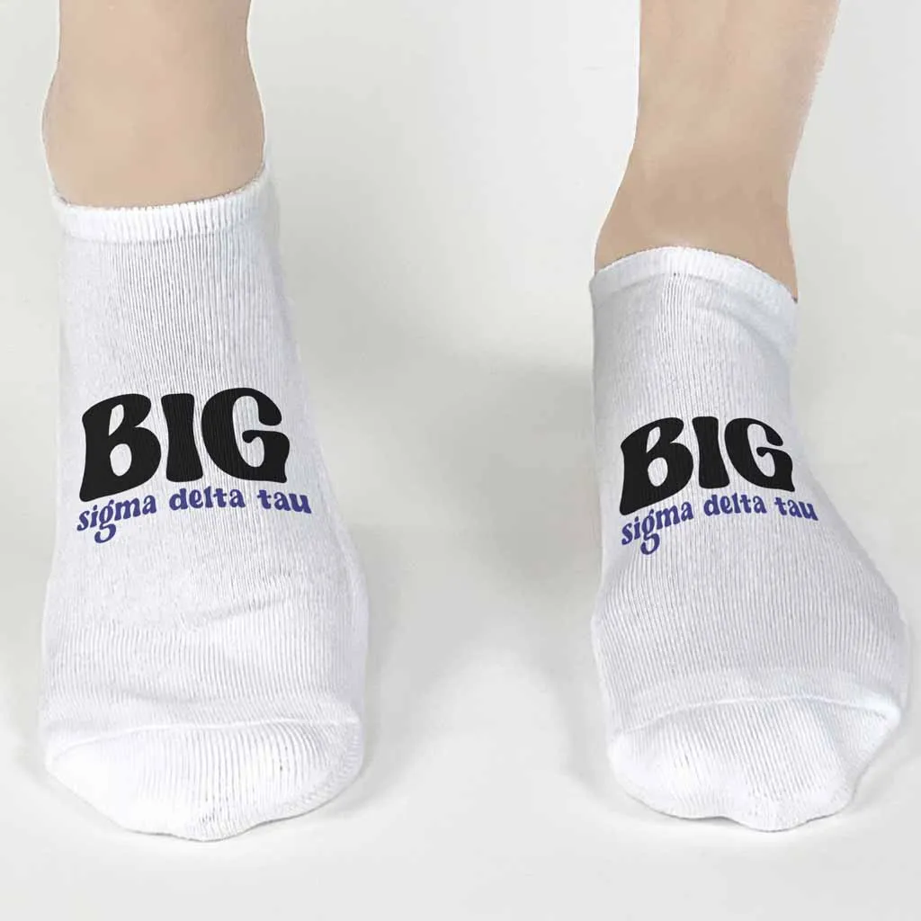 Sorority No Show Socks for BIGS