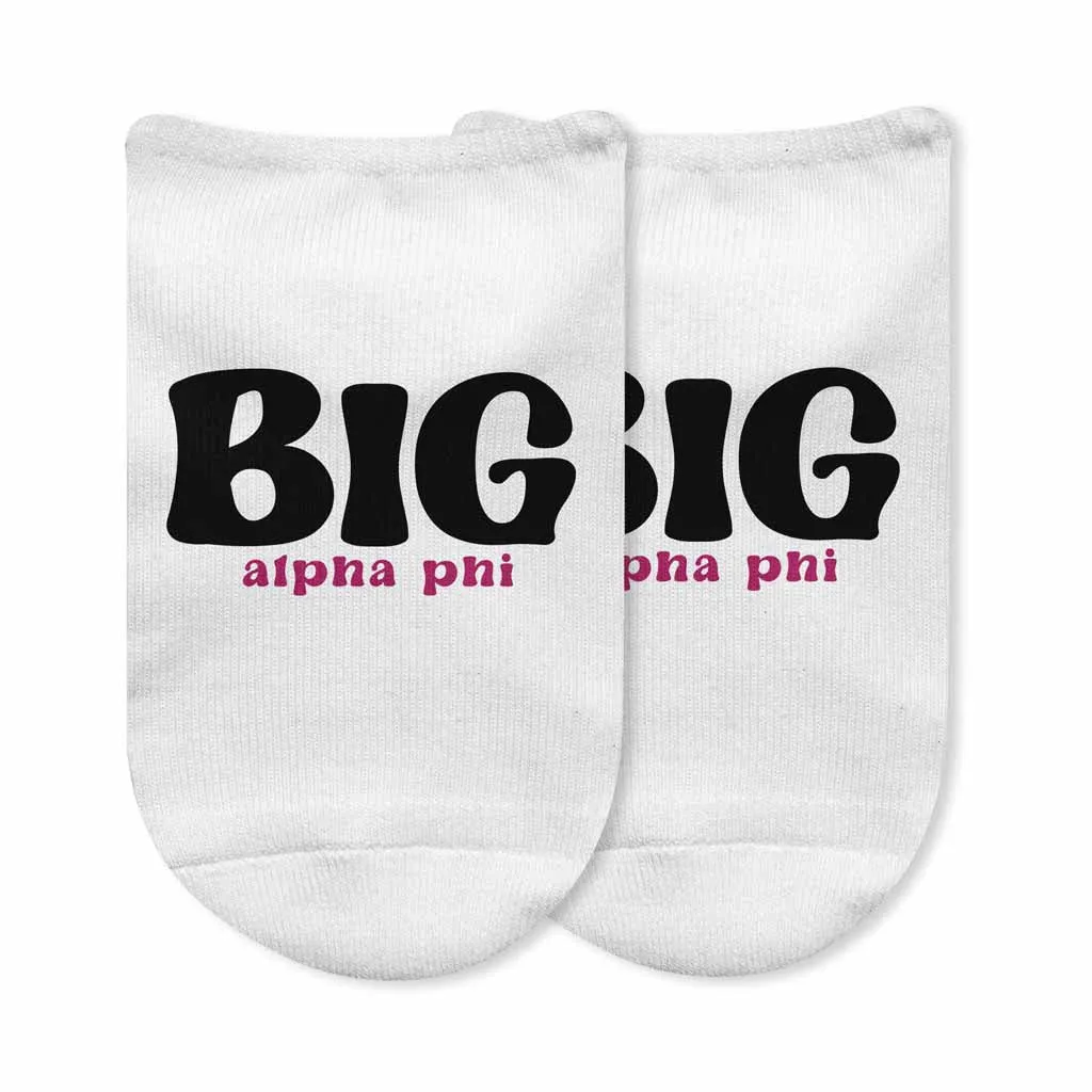 Sorority No Show Socks for BIGS