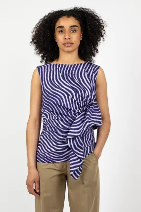 Spiral Top Purple Print