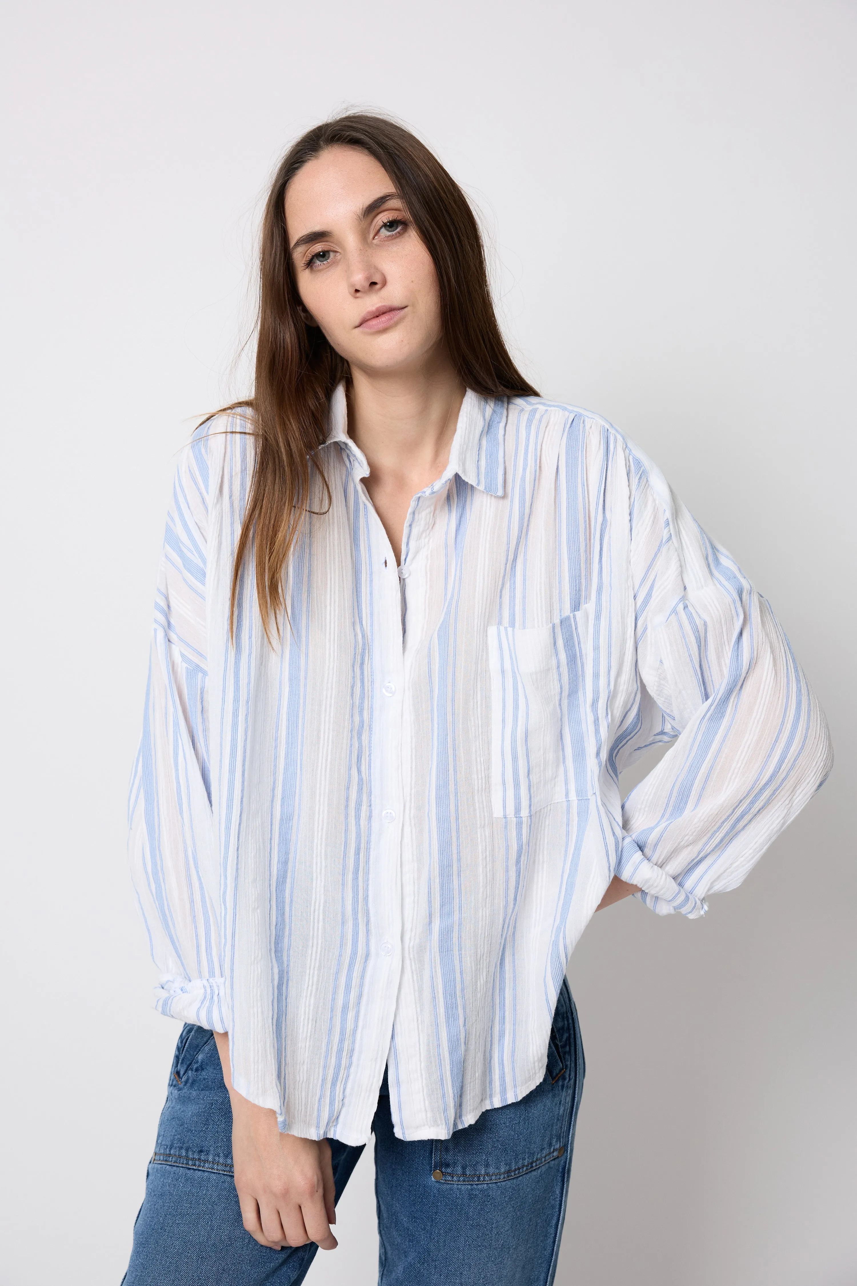 Striped Parr Blouse ° Azul