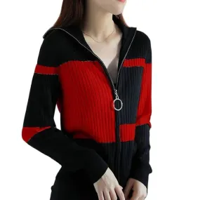 Striped Slim Knitted Cardigan