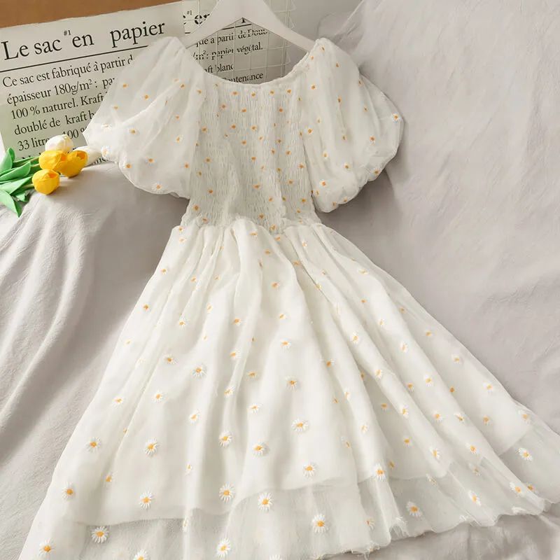 SWEET DAISY MESH DRESS BY60805