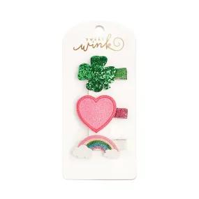 Sweet Wink St Patrick's Day Hair Clip Set