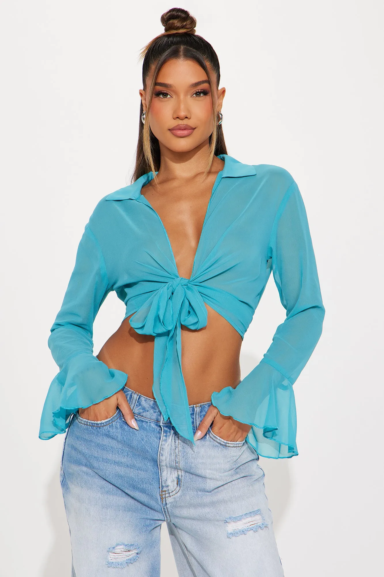 Take Me Away Top - Blue