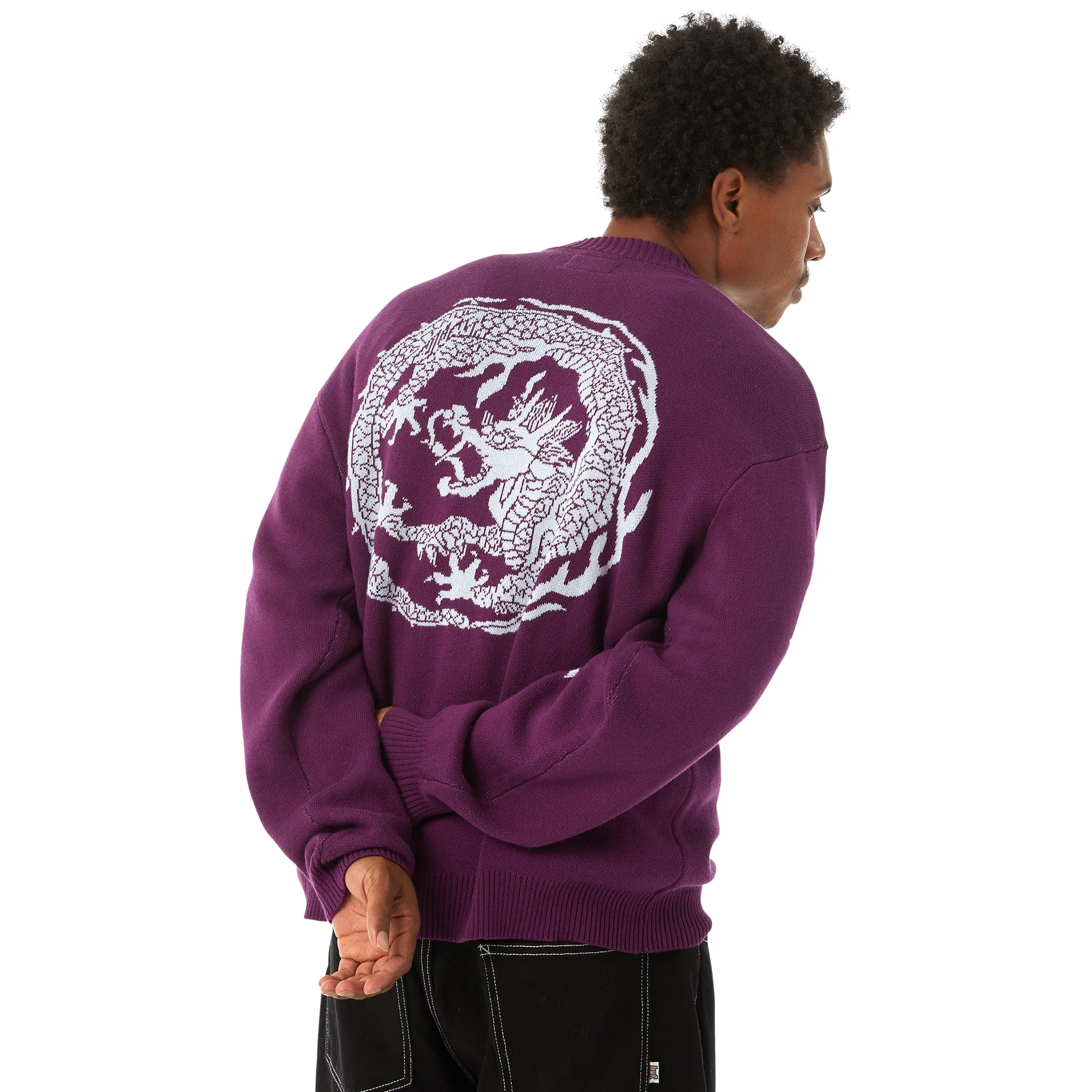 Twin Dragon Cardigan (Purple)