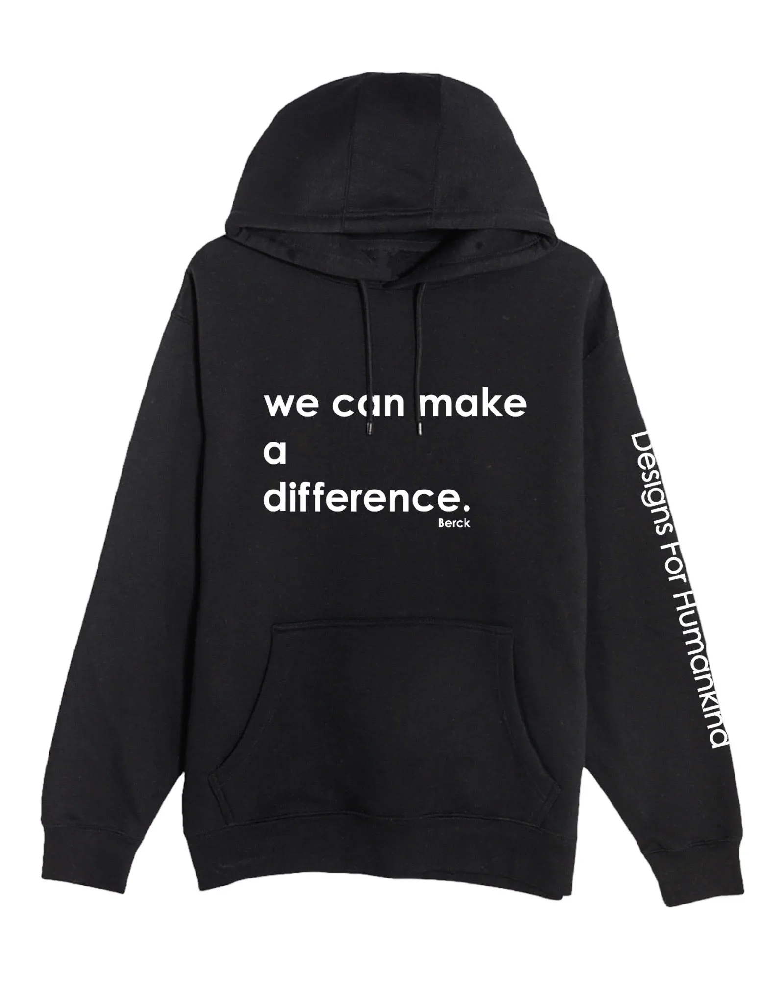 Unisex Pullover Hoodie Mid-Weight Fleece “We Can Make a Difference”