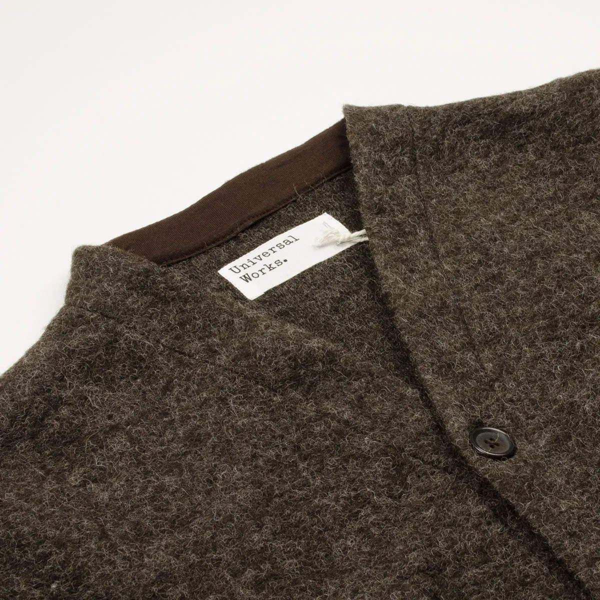 Universal Works - Cardigan Wool Fleece - Brown