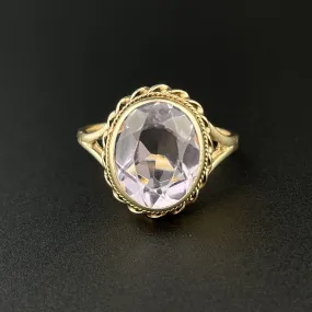 Vintage 10K Gold 5 CTW Amethyst Ring