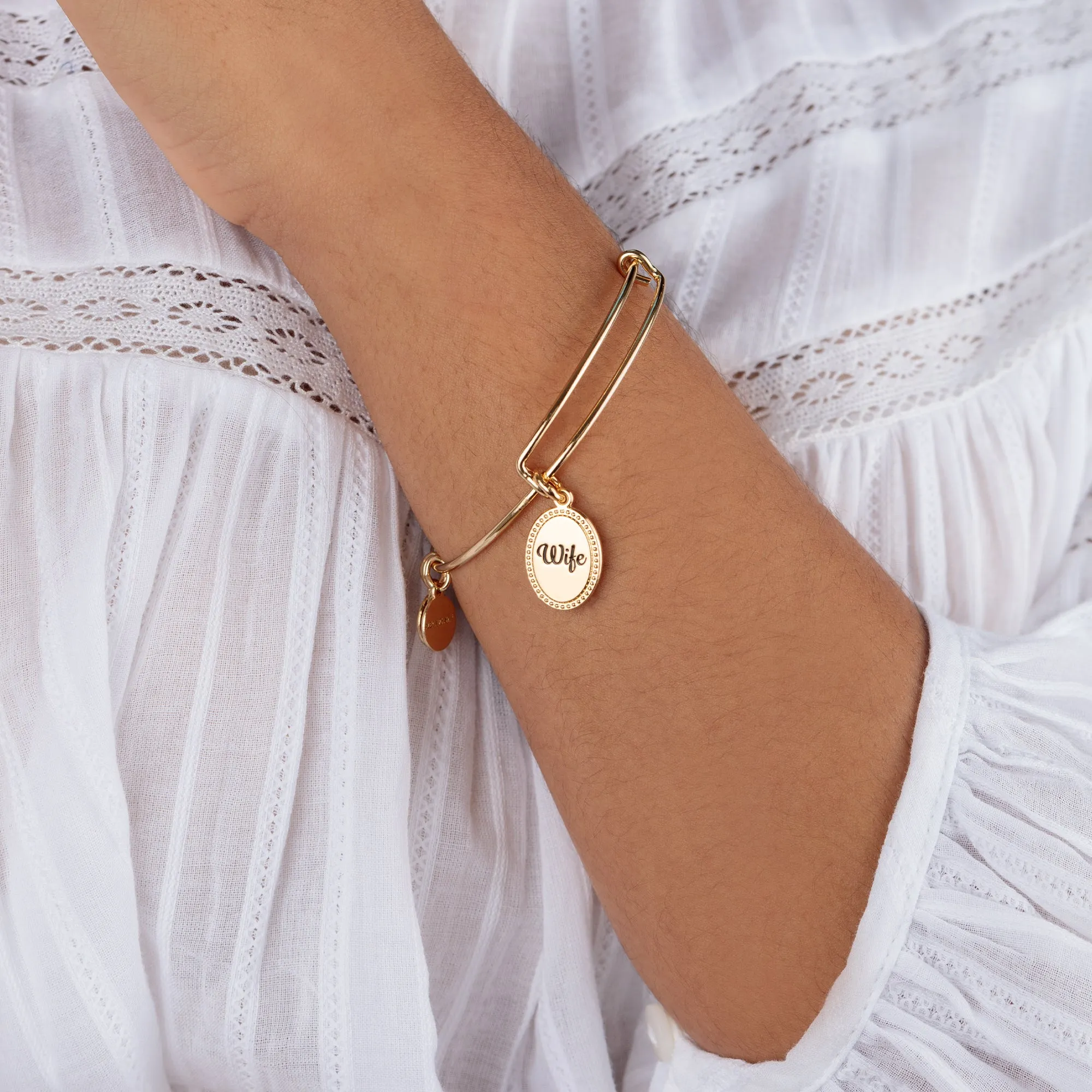 Wife, 'The One I Love Forever' Charm Bangle