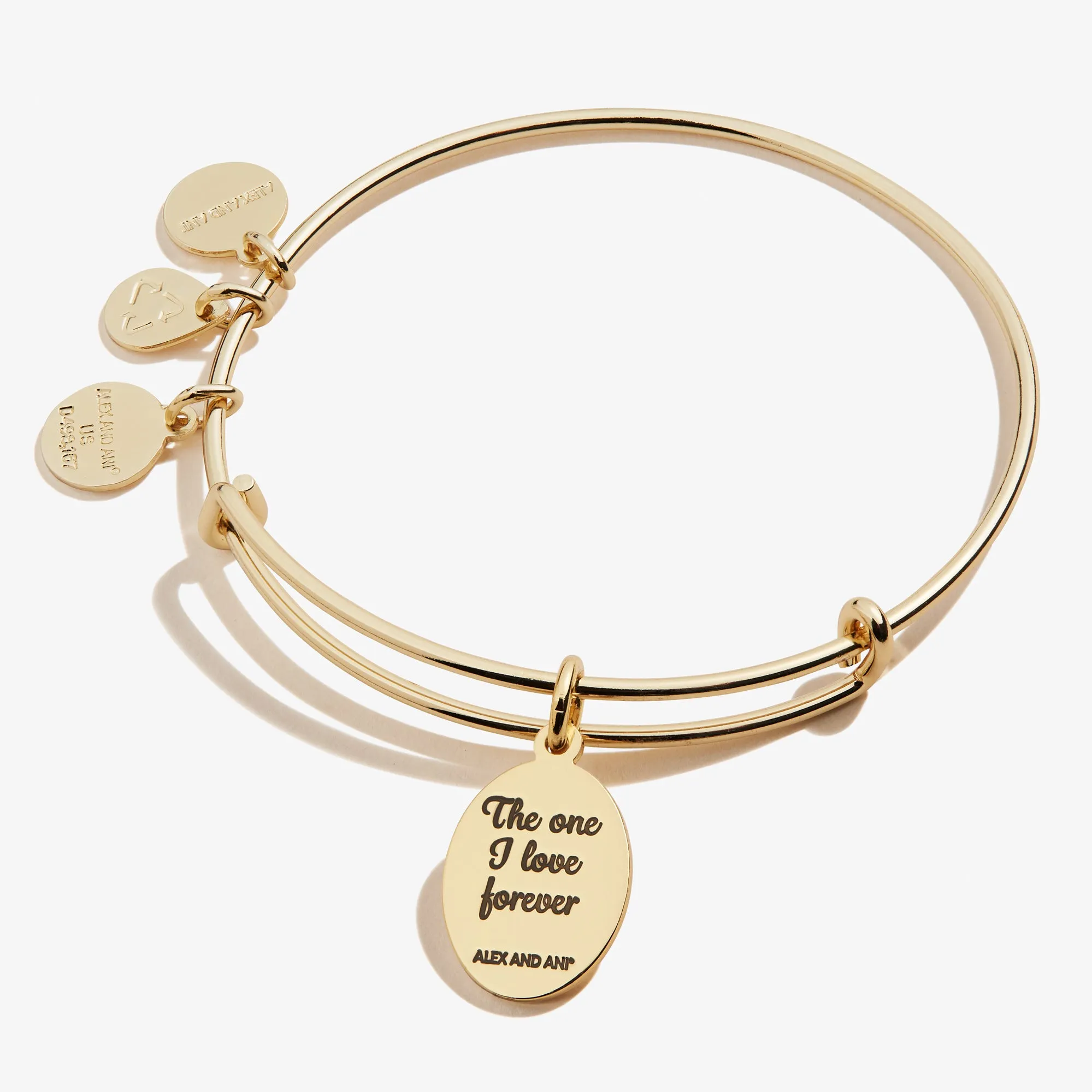 Wife, 'The One I Love Forever' Charm Bangle