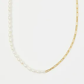 Zoe Sugg Intentions Lucky Pearl & Chain Necklace